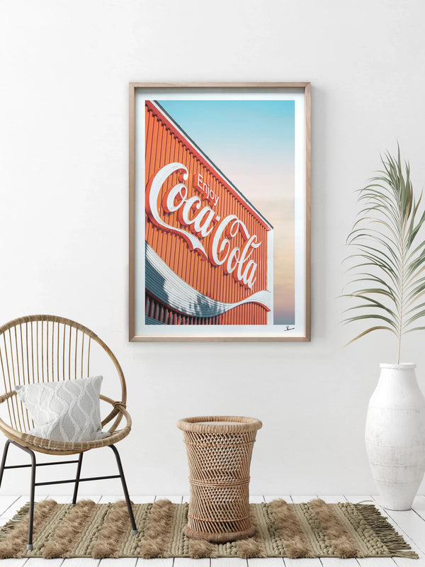 Coke Sign 01 - Wall Art Print