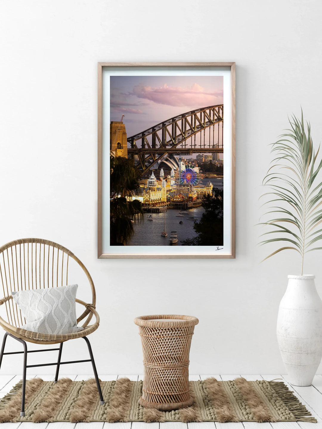 Luna Park 02 - Rainbow Ferris Wheel - Wall Art Print