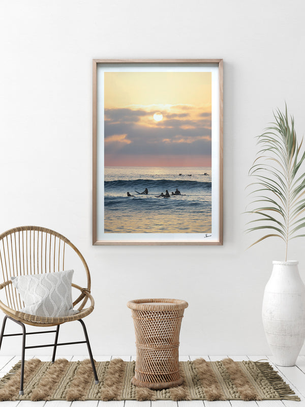 Where the day begins - Bondi Beach Wall Art Print