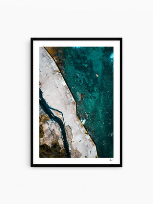 Clovelly Beach, Sydney — minimalist rock pool wall art print by Vincent Rommelaere · Australia Unseen