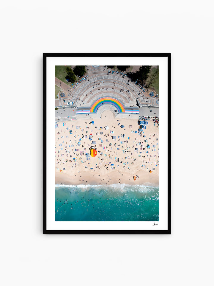 Coogee Beach Rainbow - Sydney Wall Art Print