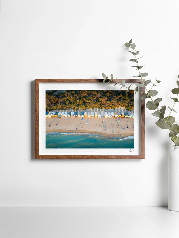 Brighton Bathing Boxes 01 - Wall Art Print