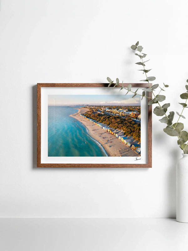 Brighton Bathing Boxes 02 - Wall Art Print