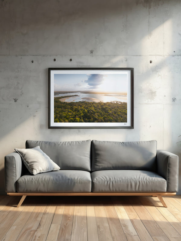 Sunset over Noosa River – Sunshine Coast Wall Art Print