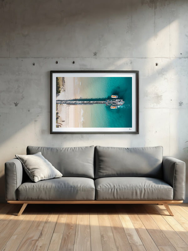 Moreton Jetty 02 - Moreton Island Wall Art Print