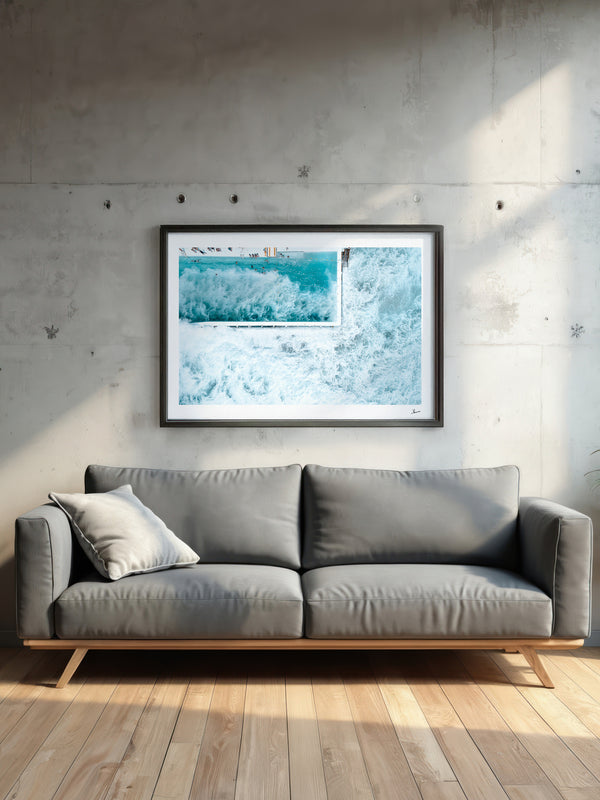 Bondi Icebergs Wipe Out 03 - Wall Art Print