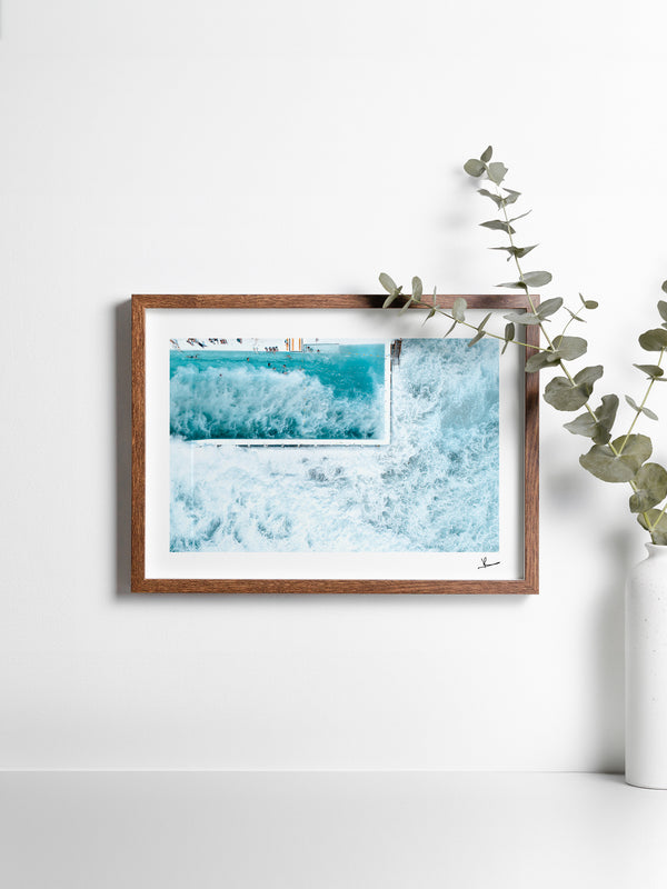 Bondi Icebergs Wipe Out 03 - Wall Art Print