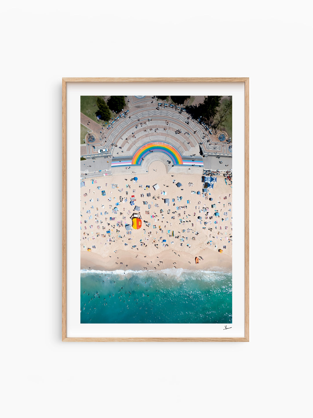 Coogee Beach Rainbow - Sydney Wall Art Print
