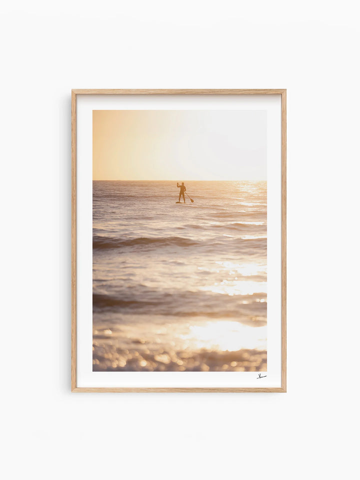 Sunrise stand-up Paddle (Dee Why Beach) - Wall Art Print