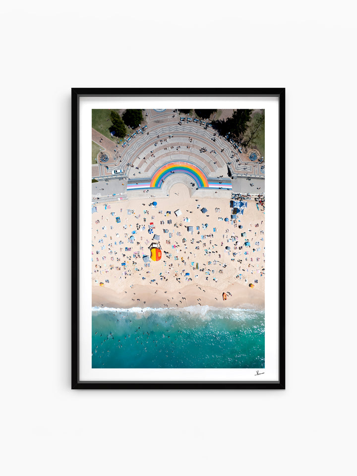 Coogee Beach Rainbow - Sydney Wall Art Print
