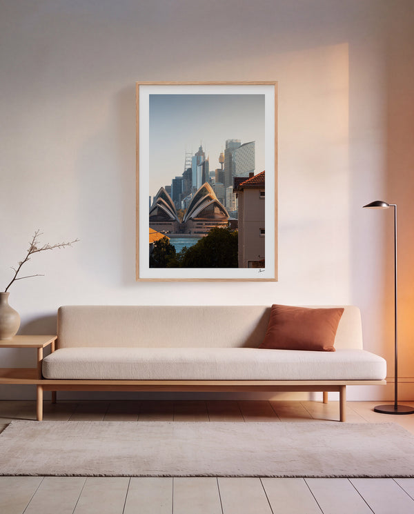 From across the harbour - Sydney Wall Art Print