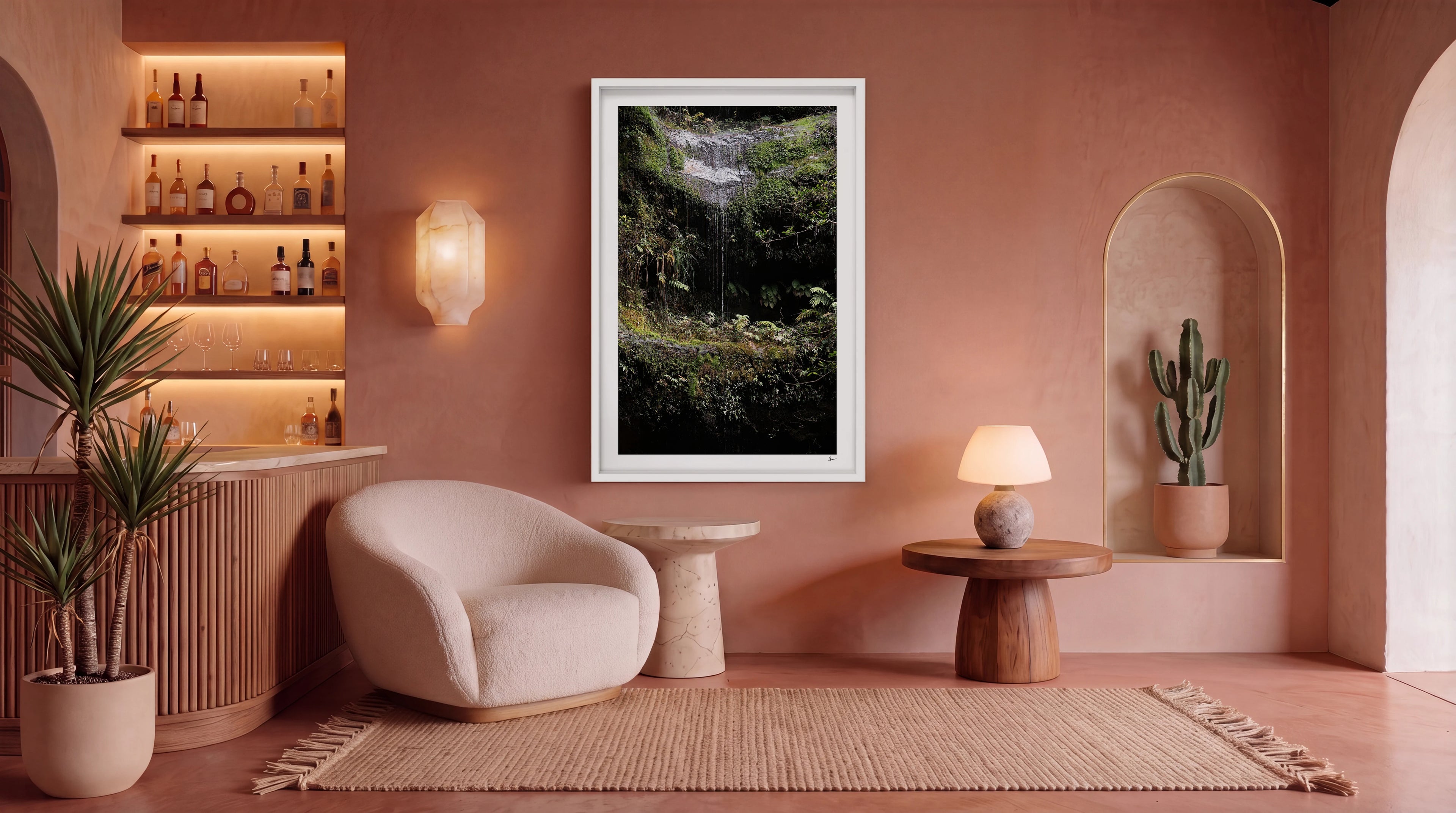 Blue Mountains 04 - Waterfall - Wall Art Print