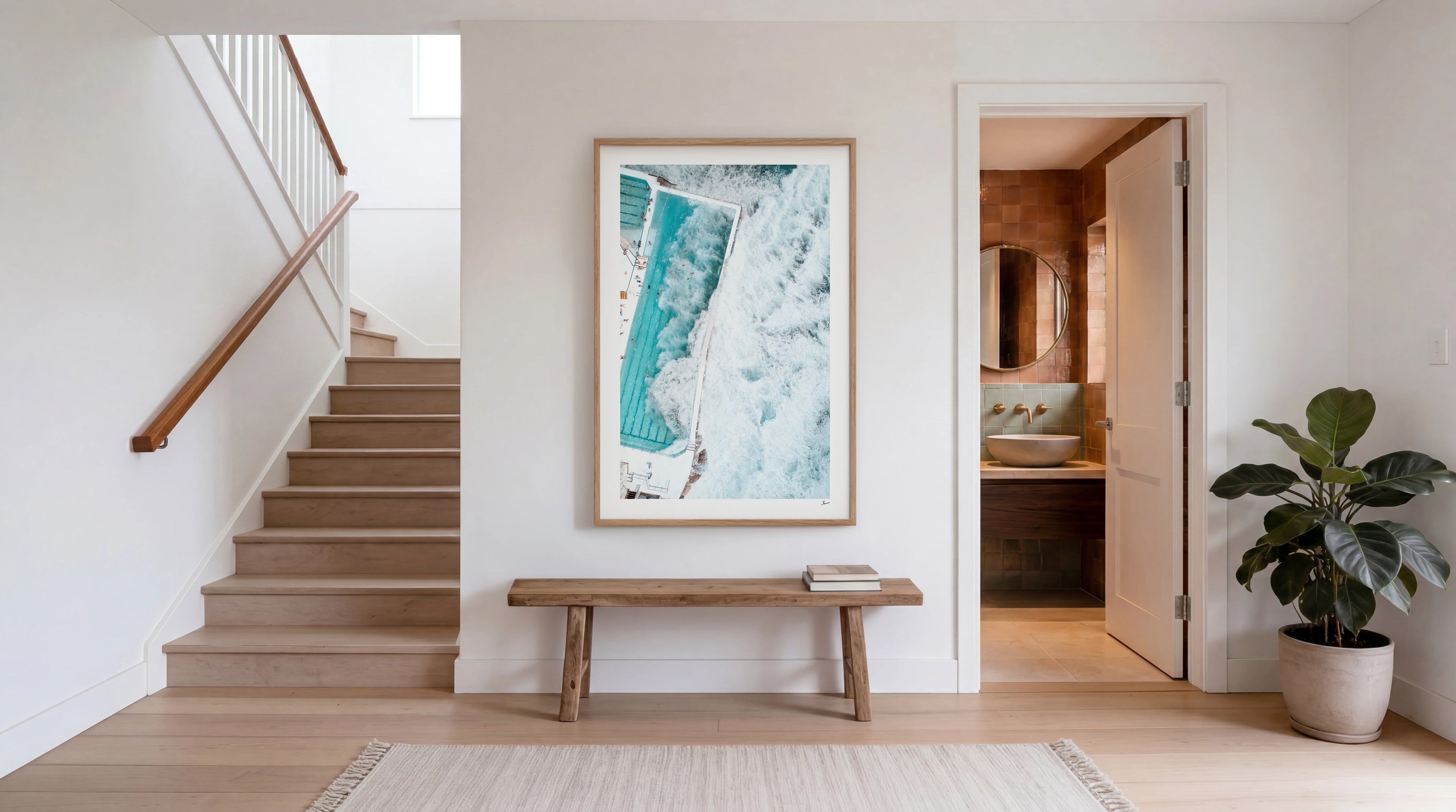 Bondi Icebergs Wipe Out 05 - Wall Art Print
