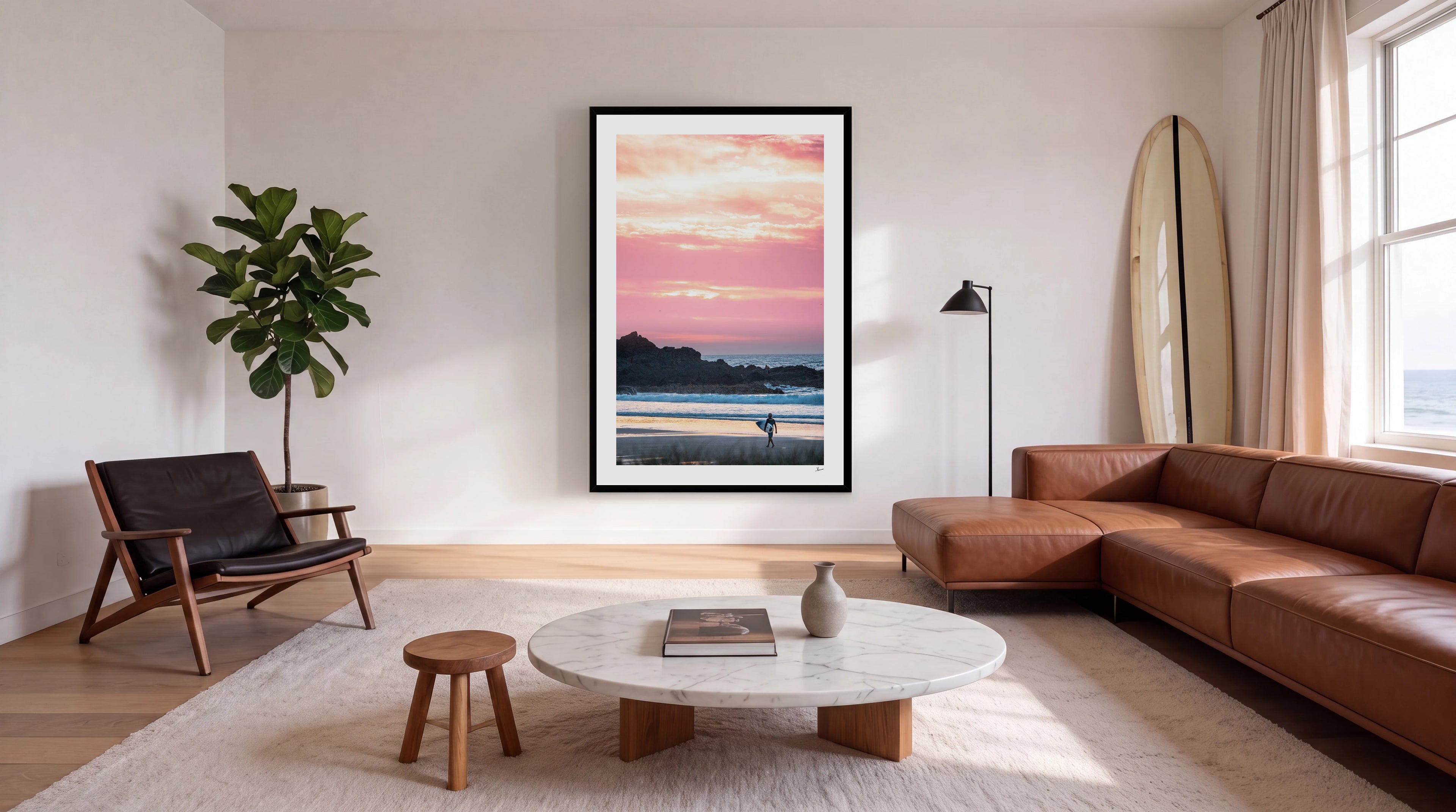 Tallow Beach Sunrise 01 - Wall Art Print