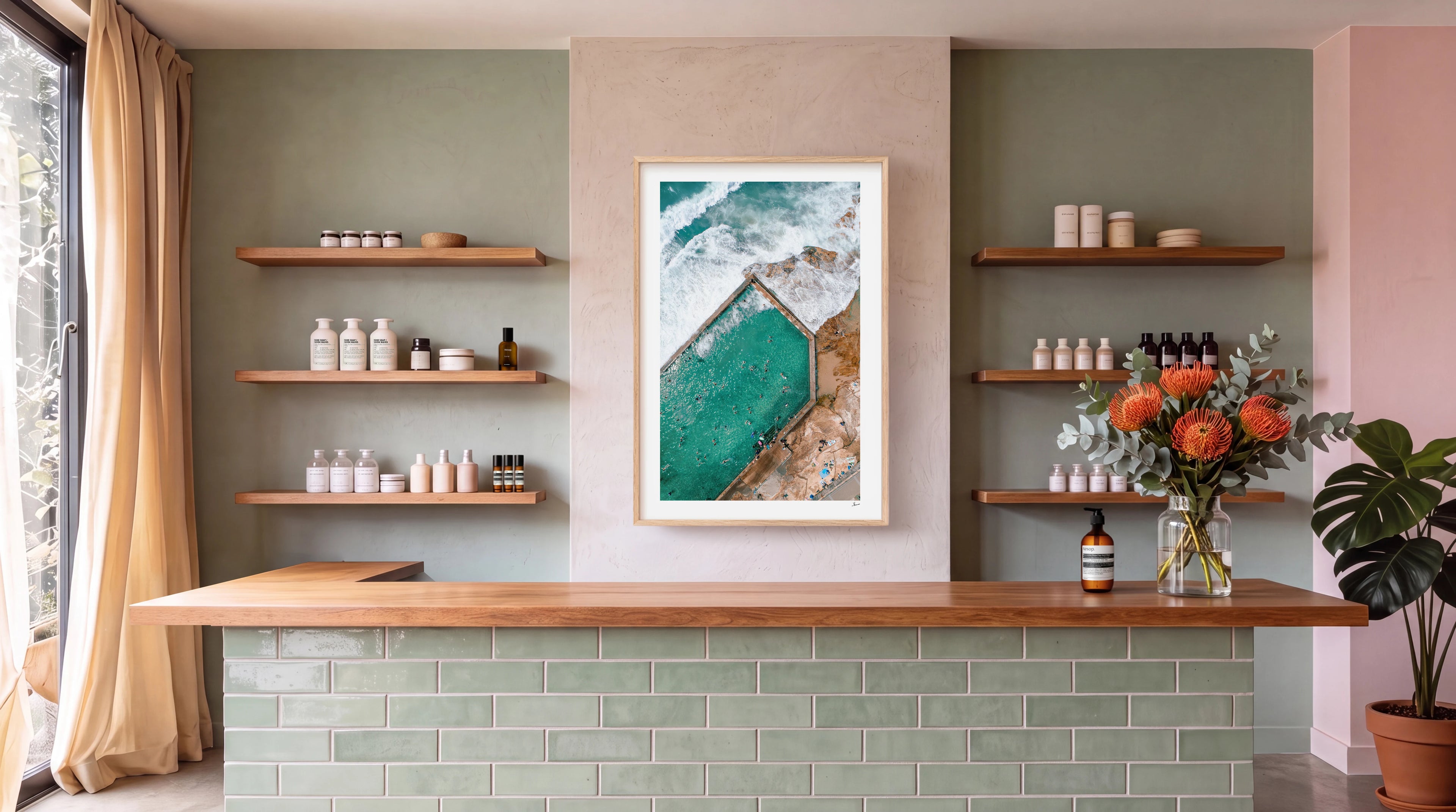 Cronulla pool 04 (southern bath) - Wall Art Print