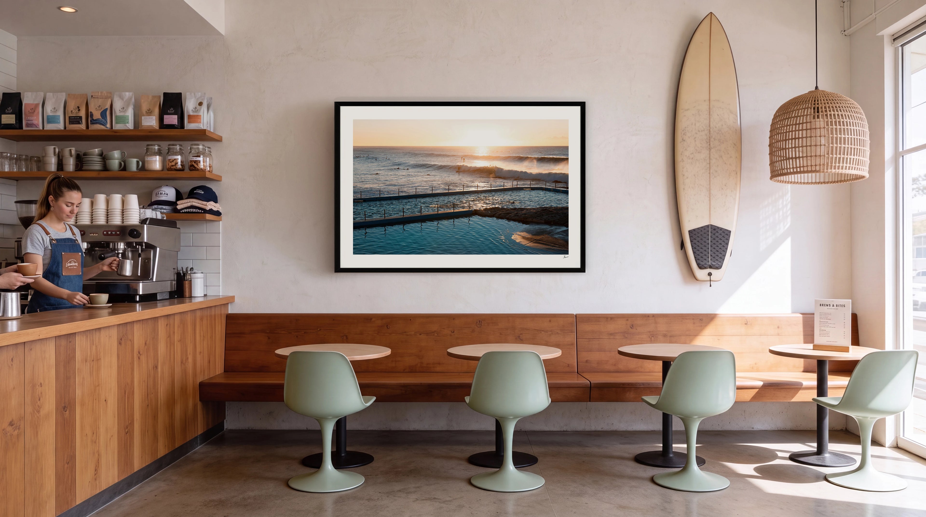South Curl Curl Pool 02 - Wall Art Print