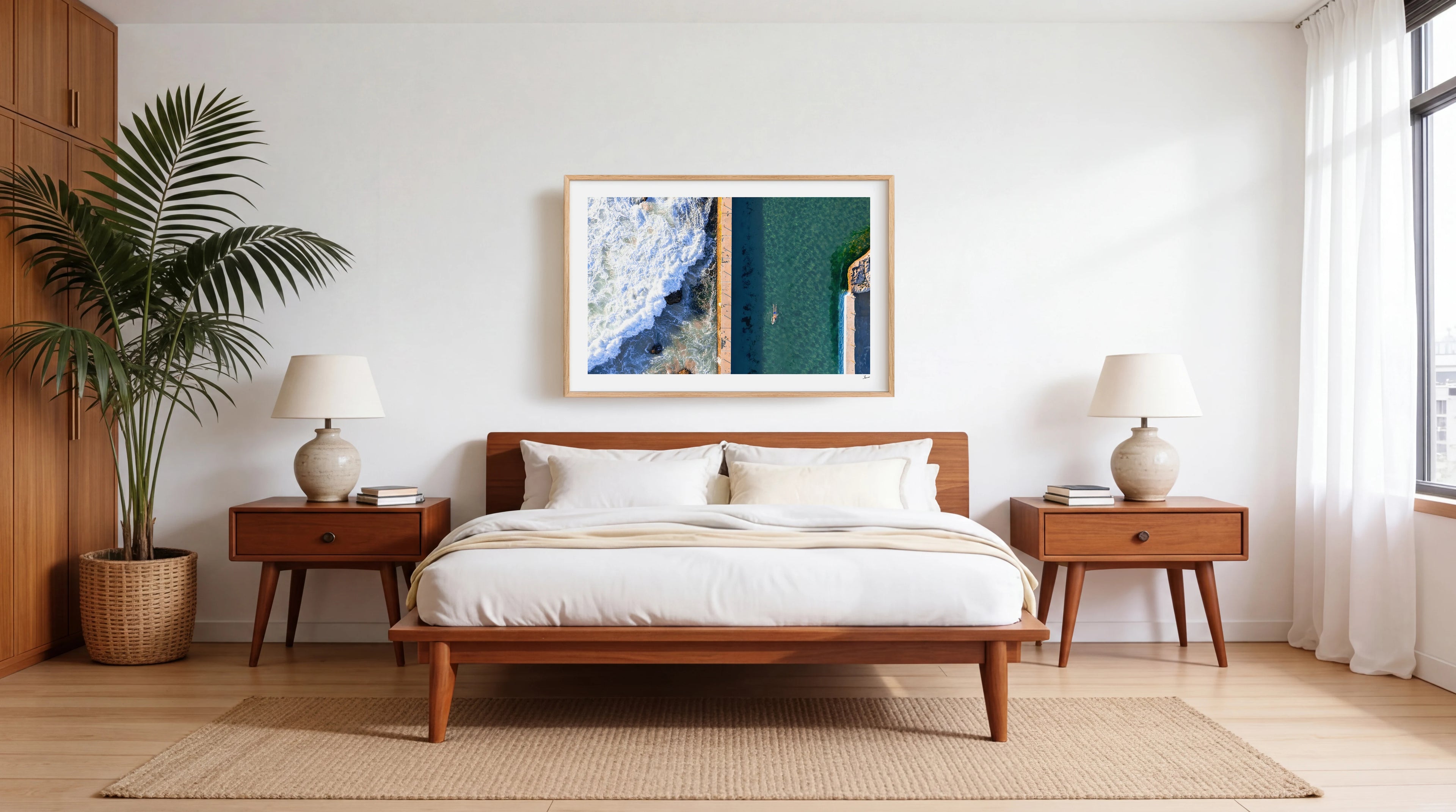 South Curl Curl Pool 03 - Wall Art Print