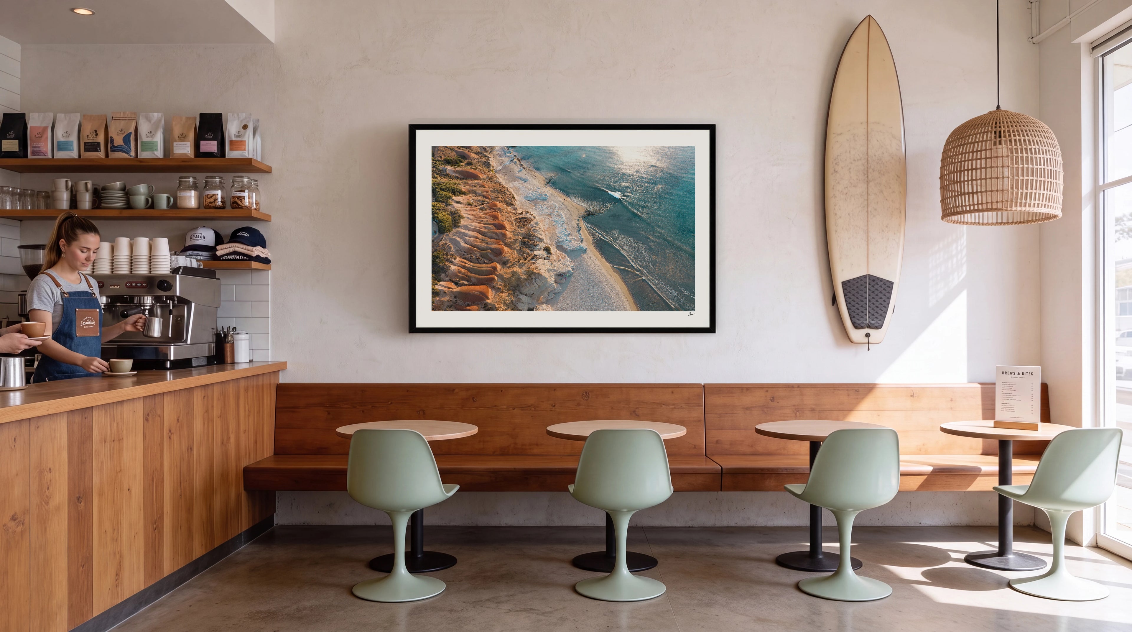 Golden Contours – South Australia Wall Art Print