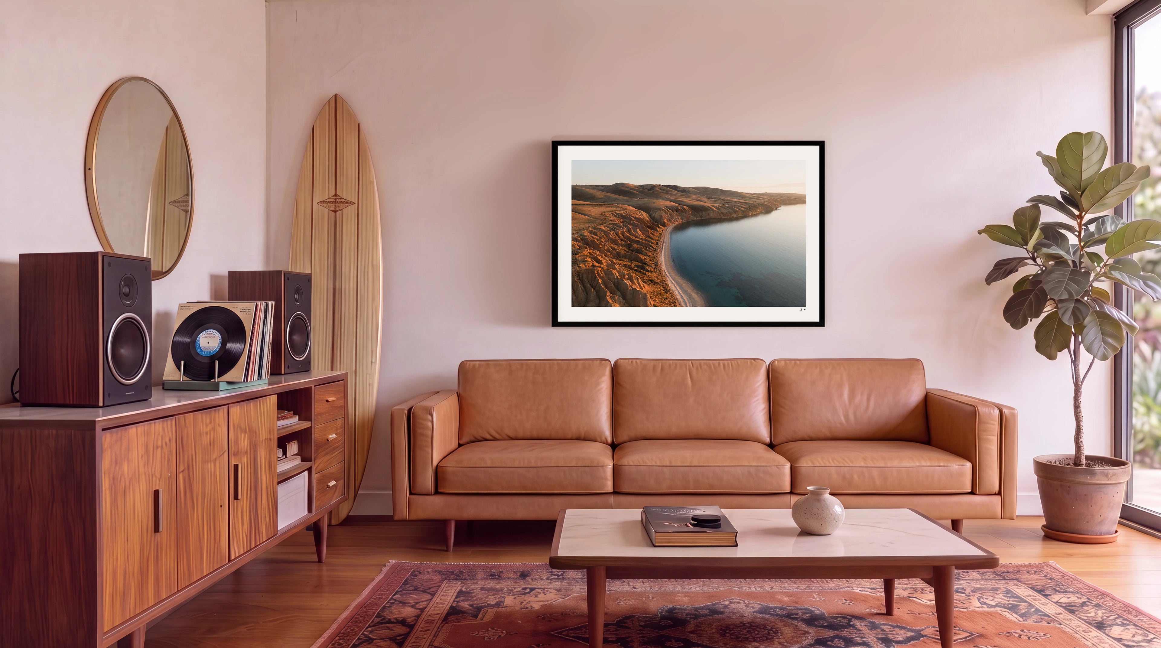 Sellick Beach 04 – Sunset – South Australia Wall Art Print