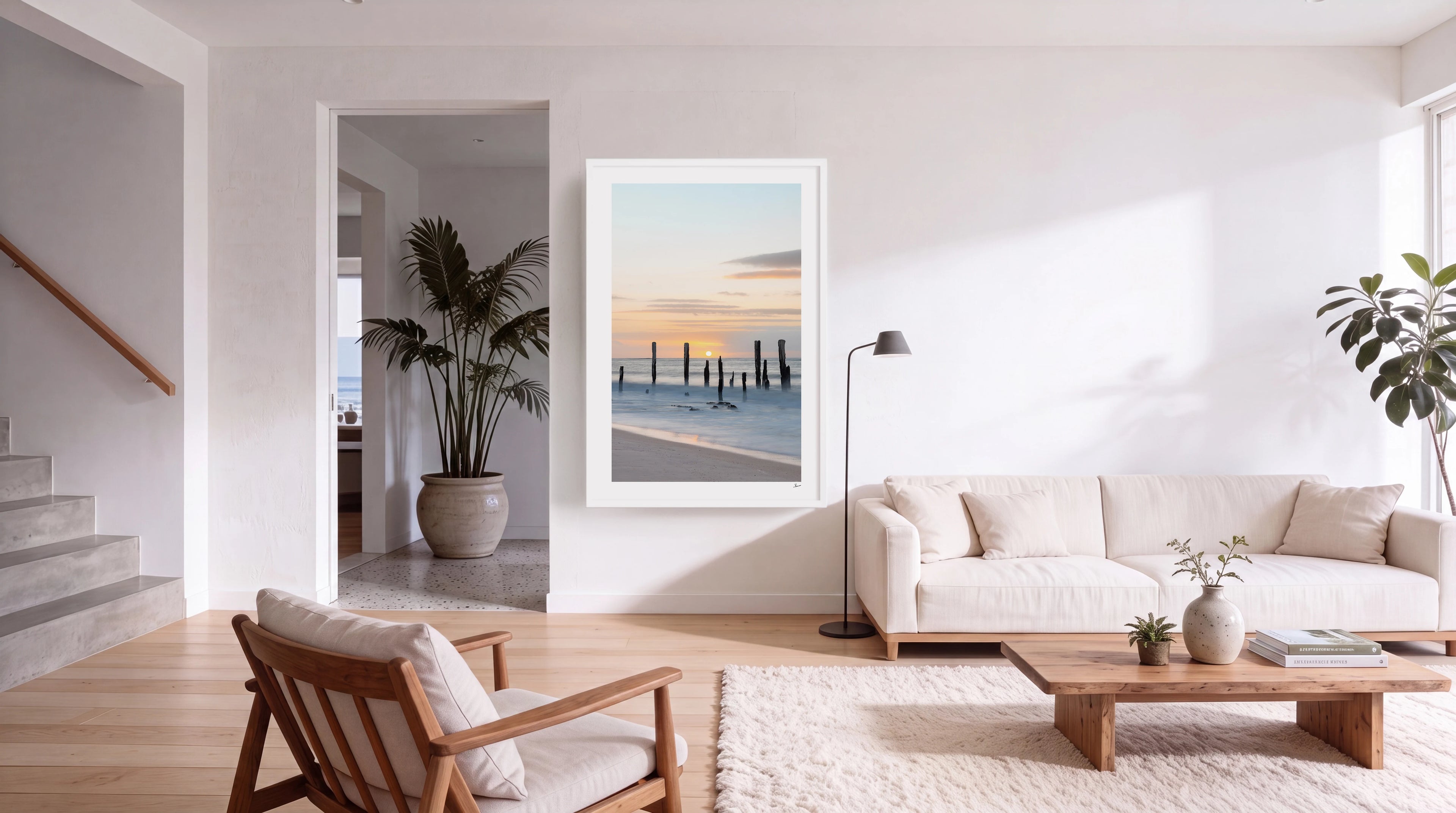 Port Willunga Jetty Pylons 03 – South Australia Wall Art Print