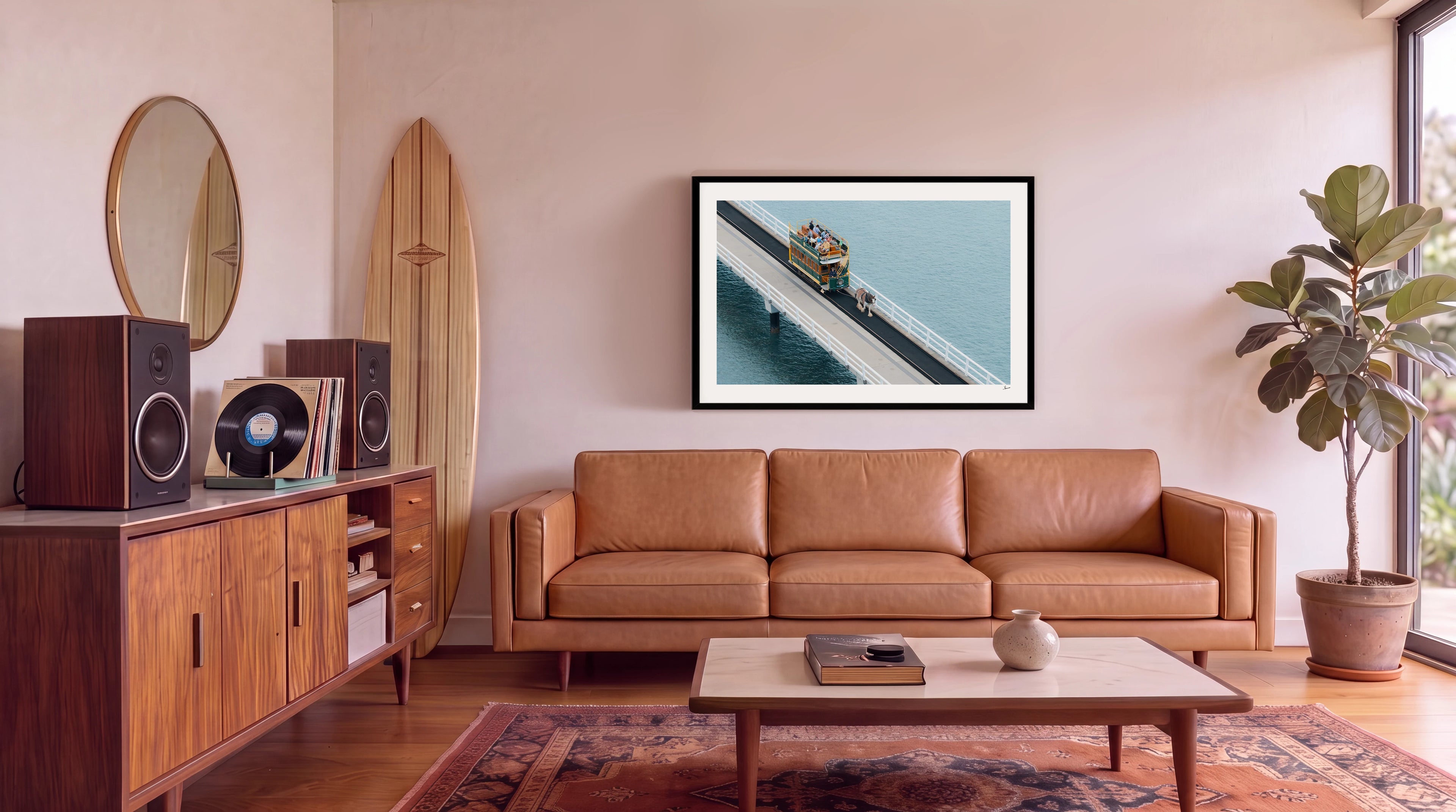 Victor Harbor Horse Drawn Tramway – South Australia Wall Art Print