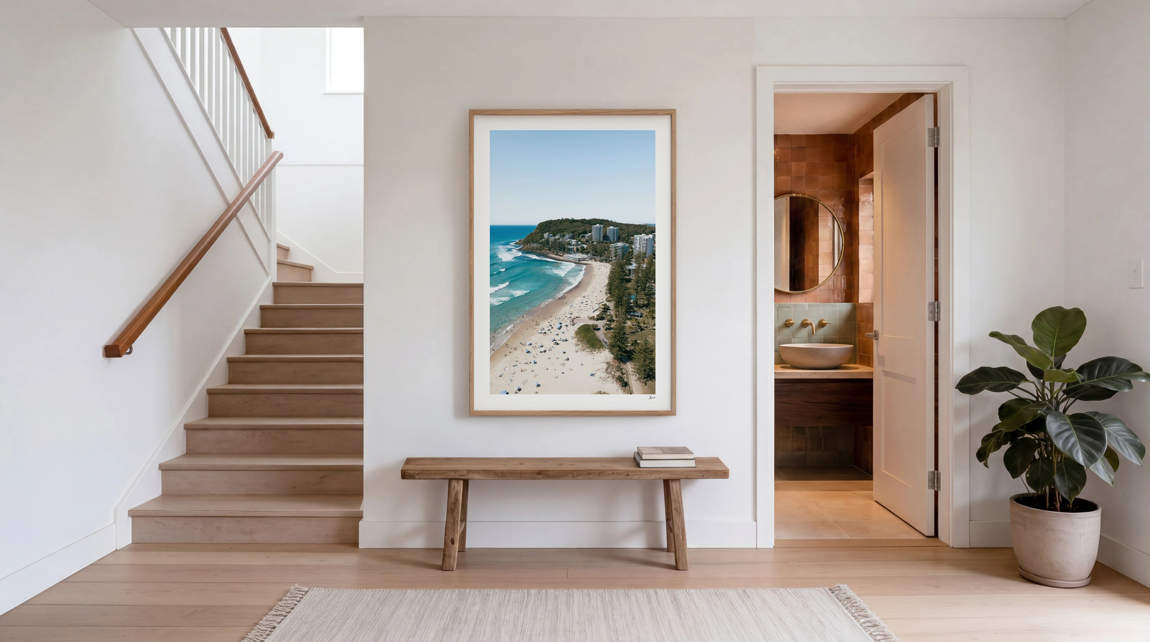 Burleigh Beach 01 – Gold Coast Wall Art Print