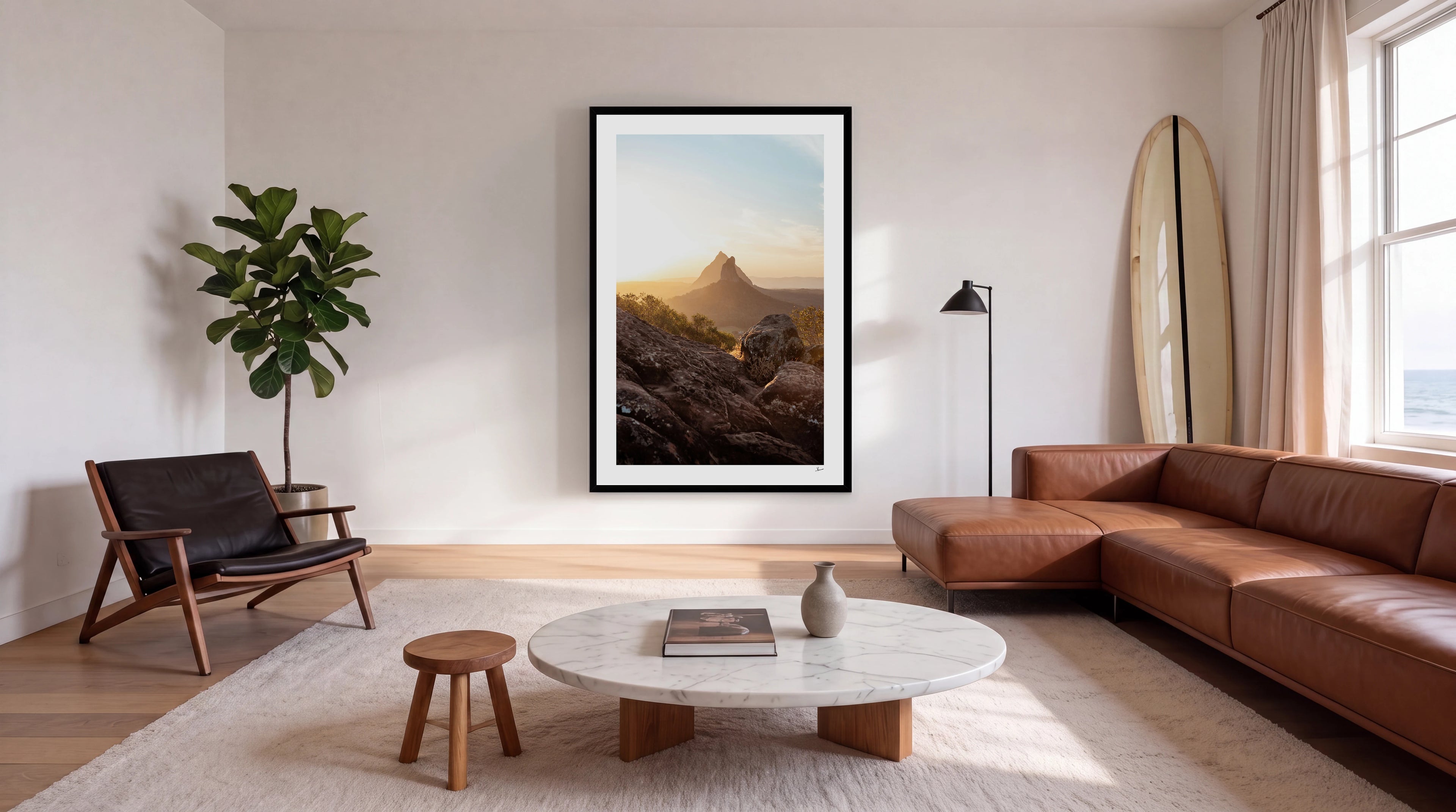 Glass House Mountains 01 - Wall Art Print