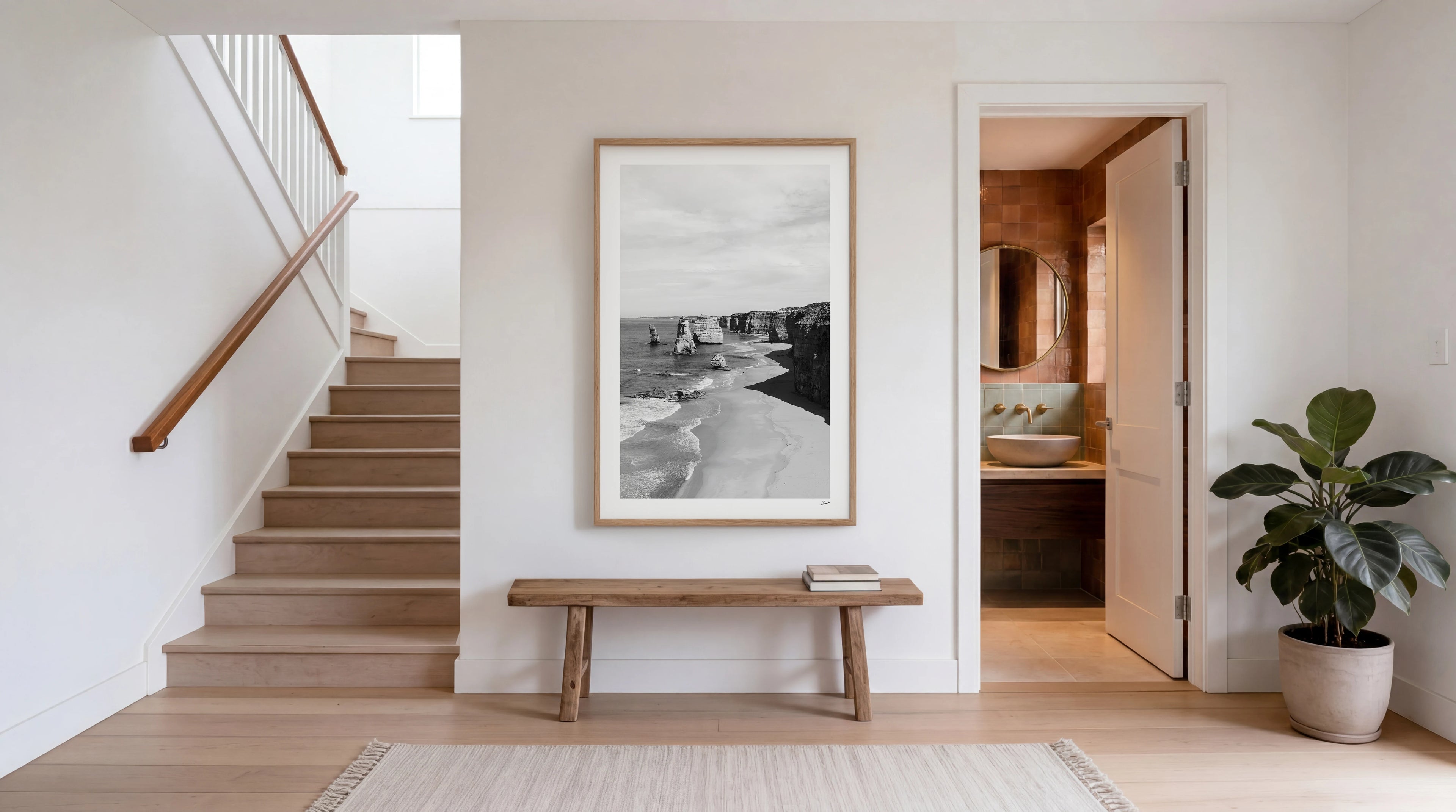 Twelve Apostles 02 (B&W) - Wall Art Print