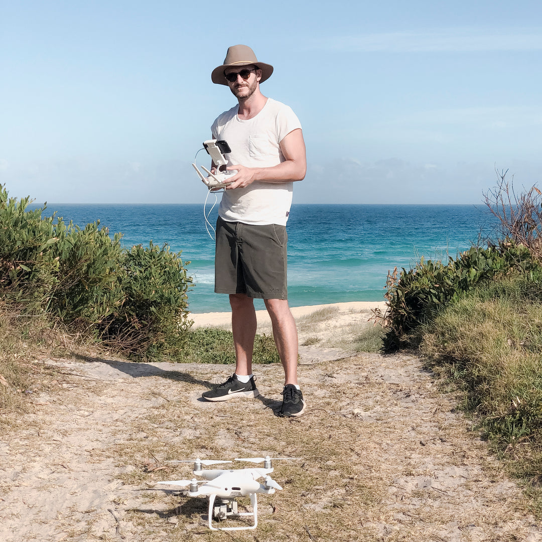 Vincent Rommelaere Flying a drone - Australia Unseen