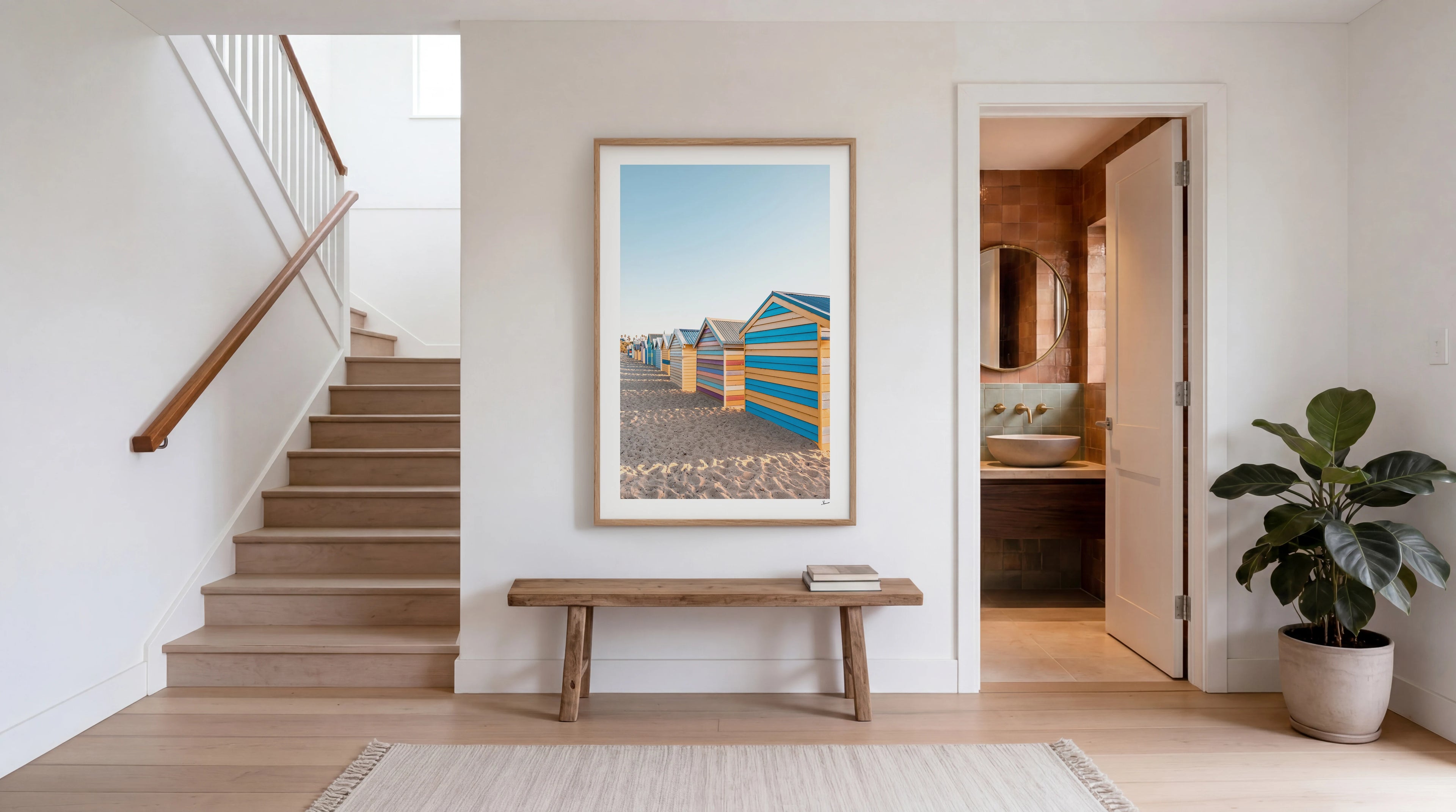 Brighton Bathing Boxes 04 - Wall Art Print