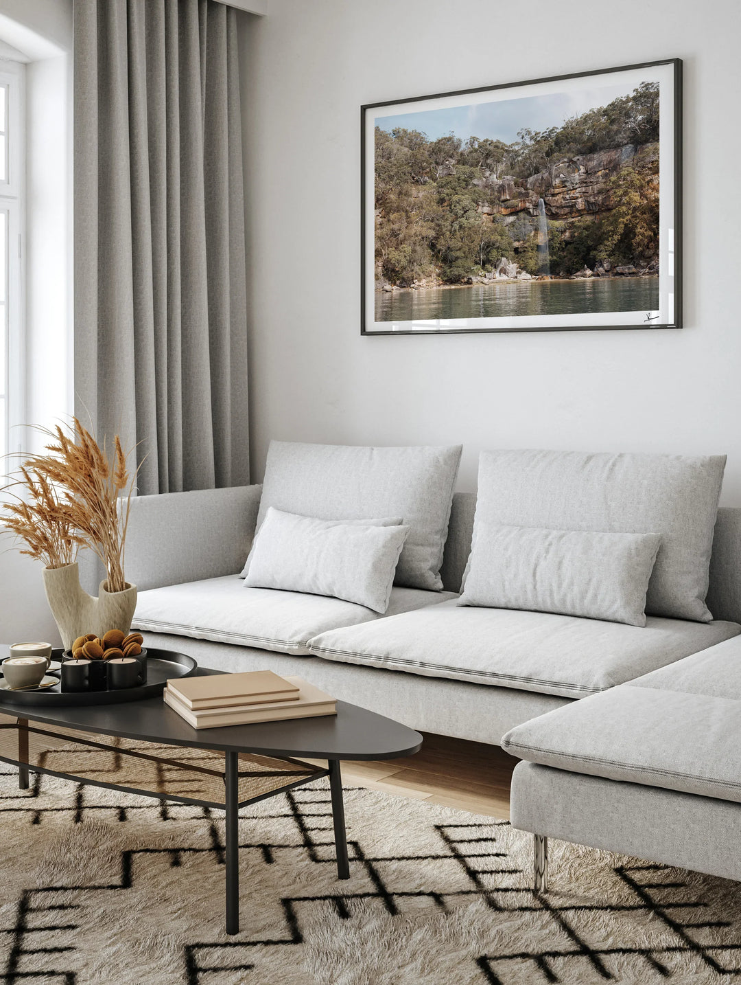 Refuge Bay Waterfall – Hawkesbury River Wall Art Print