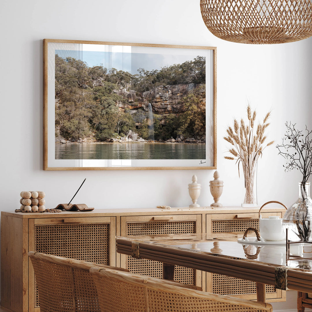 Refuge Bay Waterfall – Hawkesbury River Wall Art Print