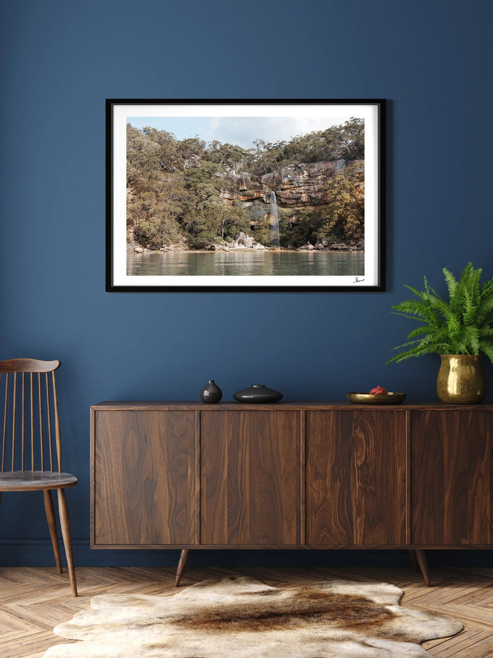 Refuge Bay Waterfall – Hawkesbury River Wall Art Print