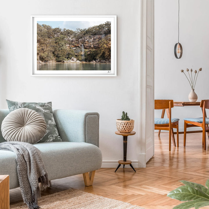 Refuge Bay Waterfall – Hawkesbury River Wall Art Print
