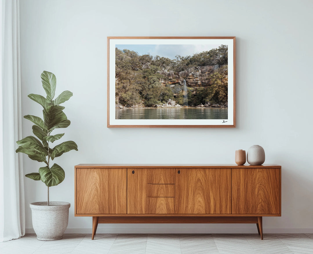 Refuge Bay Waterfall – Hawkesbury River Wall Art Print