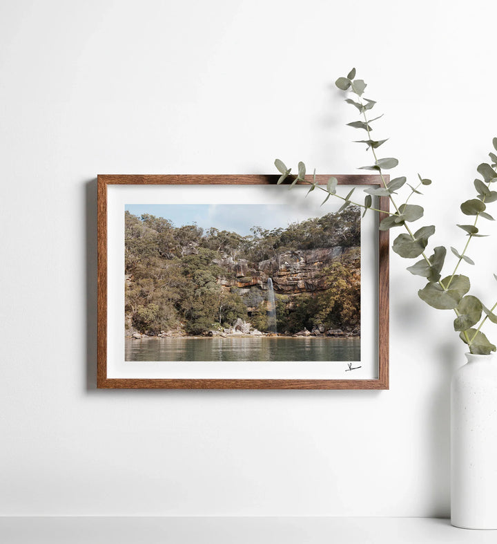 Refuge Bay Waterfall – Hawkesbury River Wall Art Print