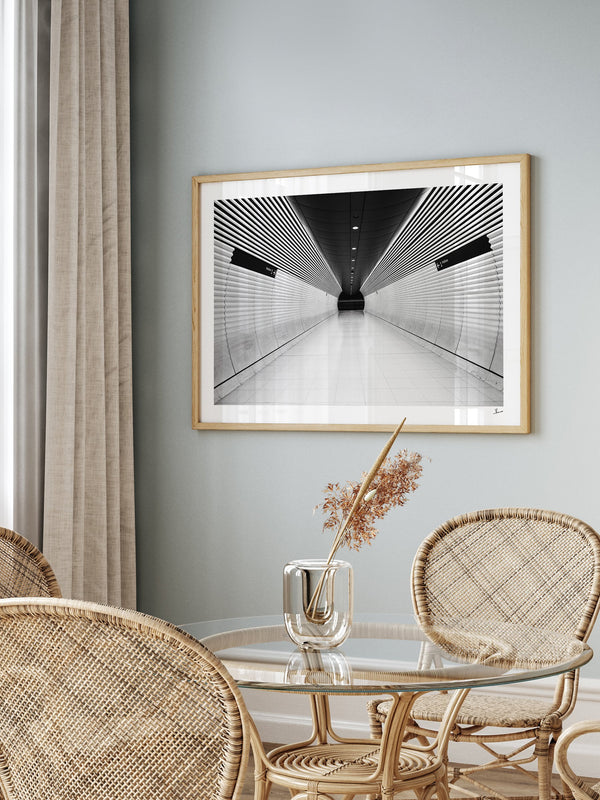 Gadigal Station 01 - Sydney — framed wall art print styled in a room · Australia Unseen