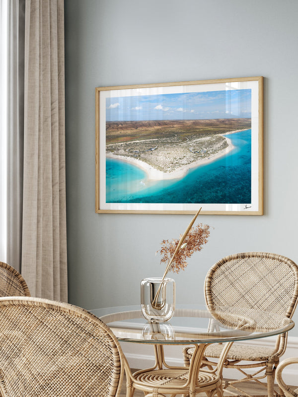 Turquoise Bay 01 - Western Australia — framed wall art print styled in a room · Australia Unseen