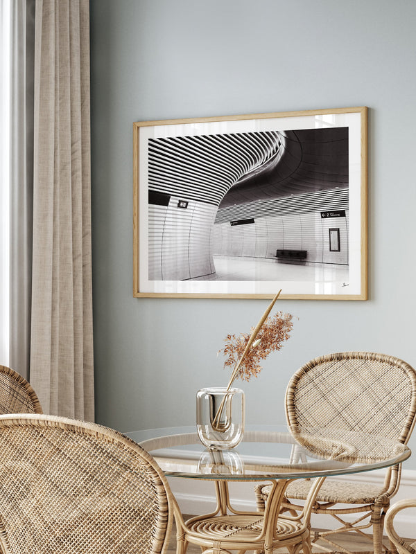 Gadigal Station 02 - Sydney — framed wall art print styled in a room · Australia Unseen