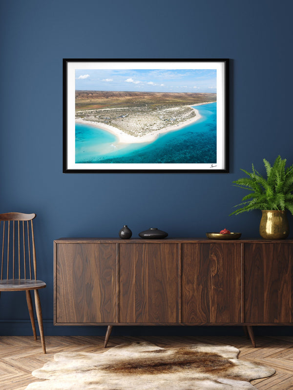 Turquoise Bay 01 - Western Australia — framed wall art print styled in a room · Australia Unseen