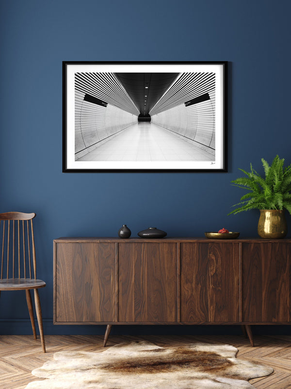 Gadigal Station 01 - Sydney — framed wall art print styled in a room · Australia Unseen