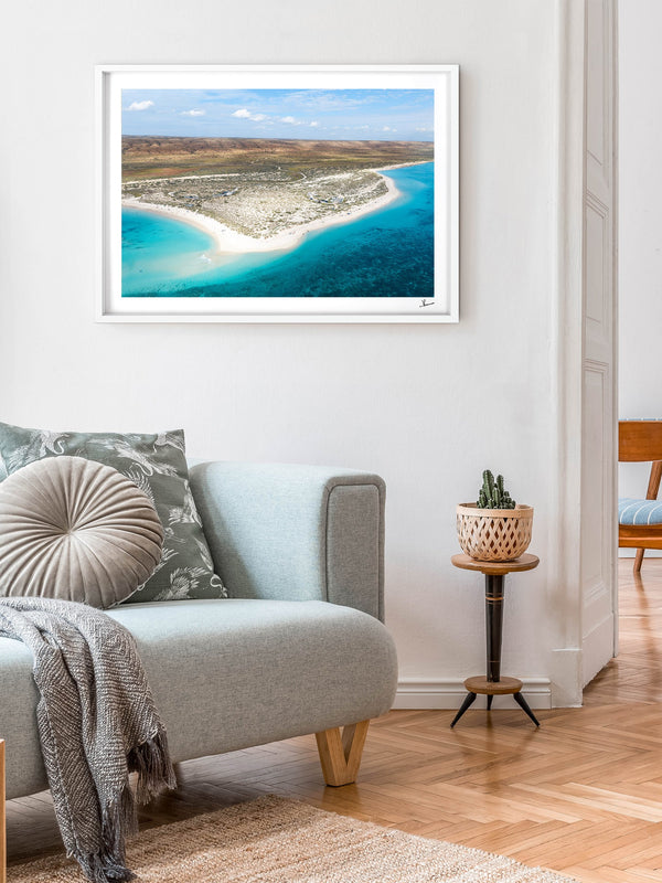 Turquoise Bay 01 - Western Australia — framed wall art print styled in a room · Australia Unseen