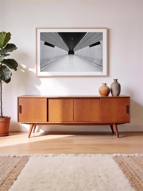 Gadigal Station 01 - Sydney — framed wall art print styled in a room · Australia Unseen