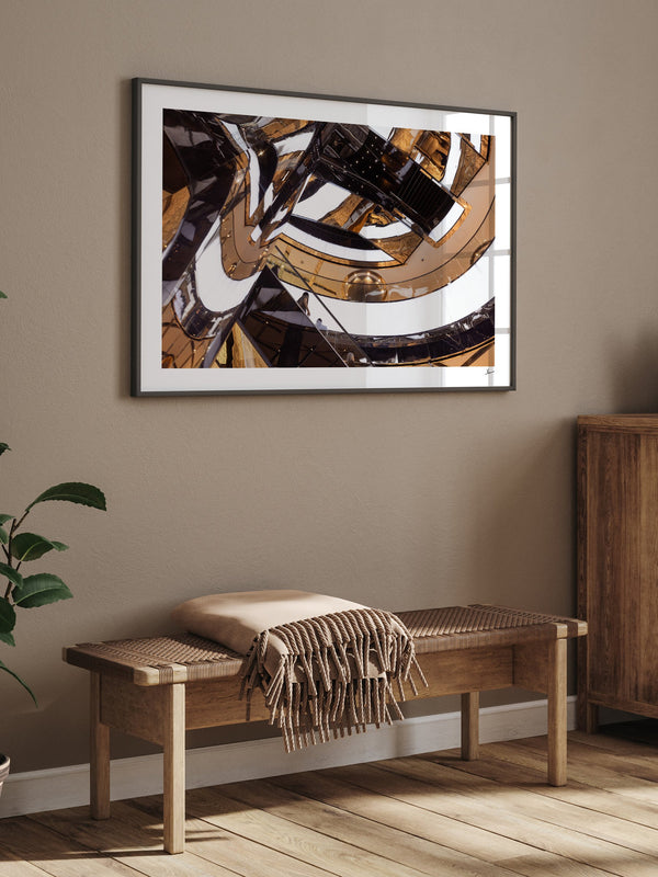 Mirror Atrium — framed wall art print styled in a room · Australia Unseen