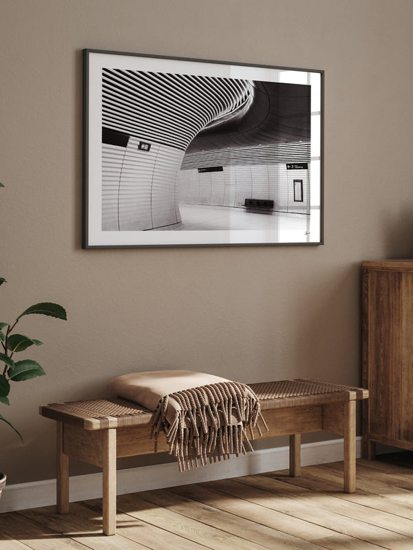 Gadigal Station 02 - Sydney — framed wall art print styled in a room · Australia Unseen