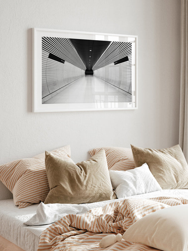 Gadigal Station 01 - Sydney — framed wall art print styled in a room · Australia Unseen