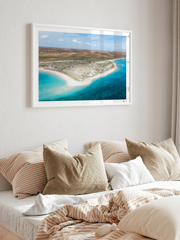 Turquoise Bay 01 - Western Australia — framed wall art print styled in a room · Australia Unseen