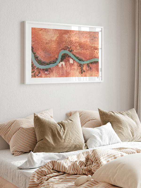 Jade Ribbon - Limited Edition — framed wall art print styled in a room · Australia Unseen