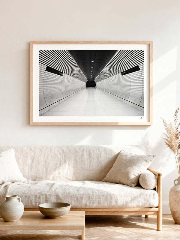 Gadigal Station 01 - Sydney — framed wall art print styled in a room · Australia Unseen