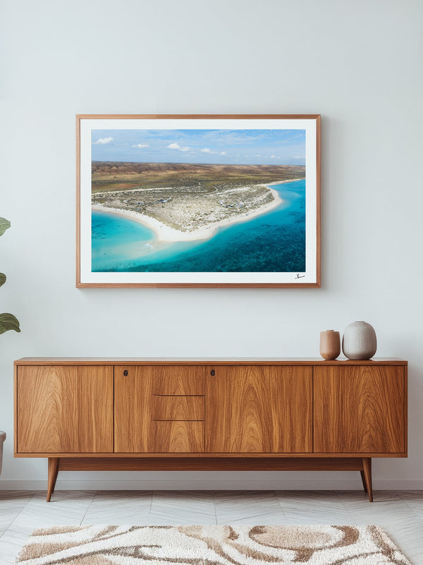 Turquoise Bay 01 - Western Australia — framed wall art print styled in a room · Australia Unseen